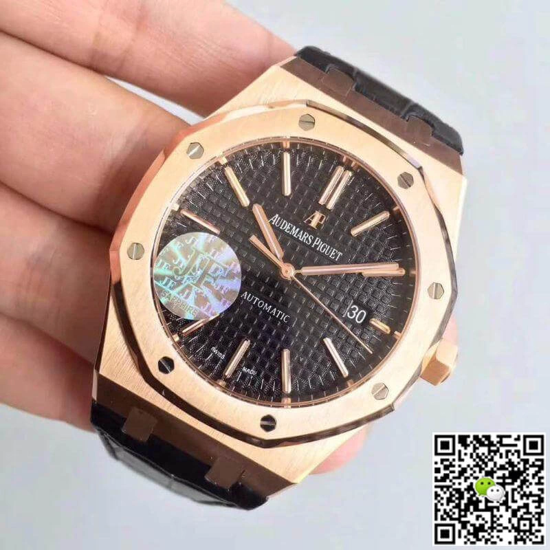 Audemars Piguet Royal Oak 15500OR.OO.D002CR.01 JF Factory 1:1 Best Edition Replica Watch Swiss ETA2824-2 Black Dial
